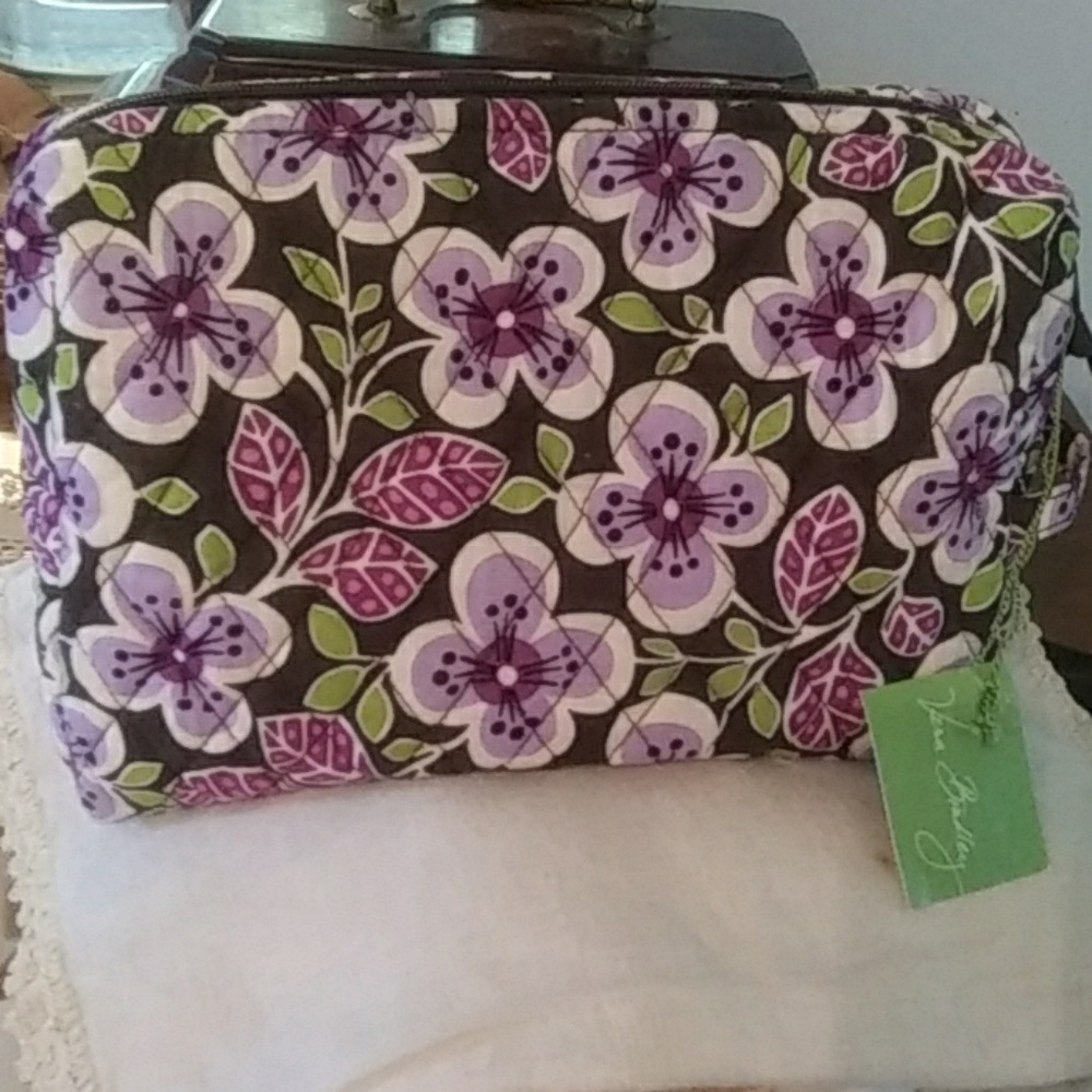 Vera Bradley large cosmetic bag